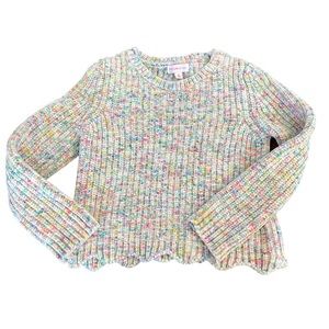 Girls Comfy Chenille Cropped Sweater